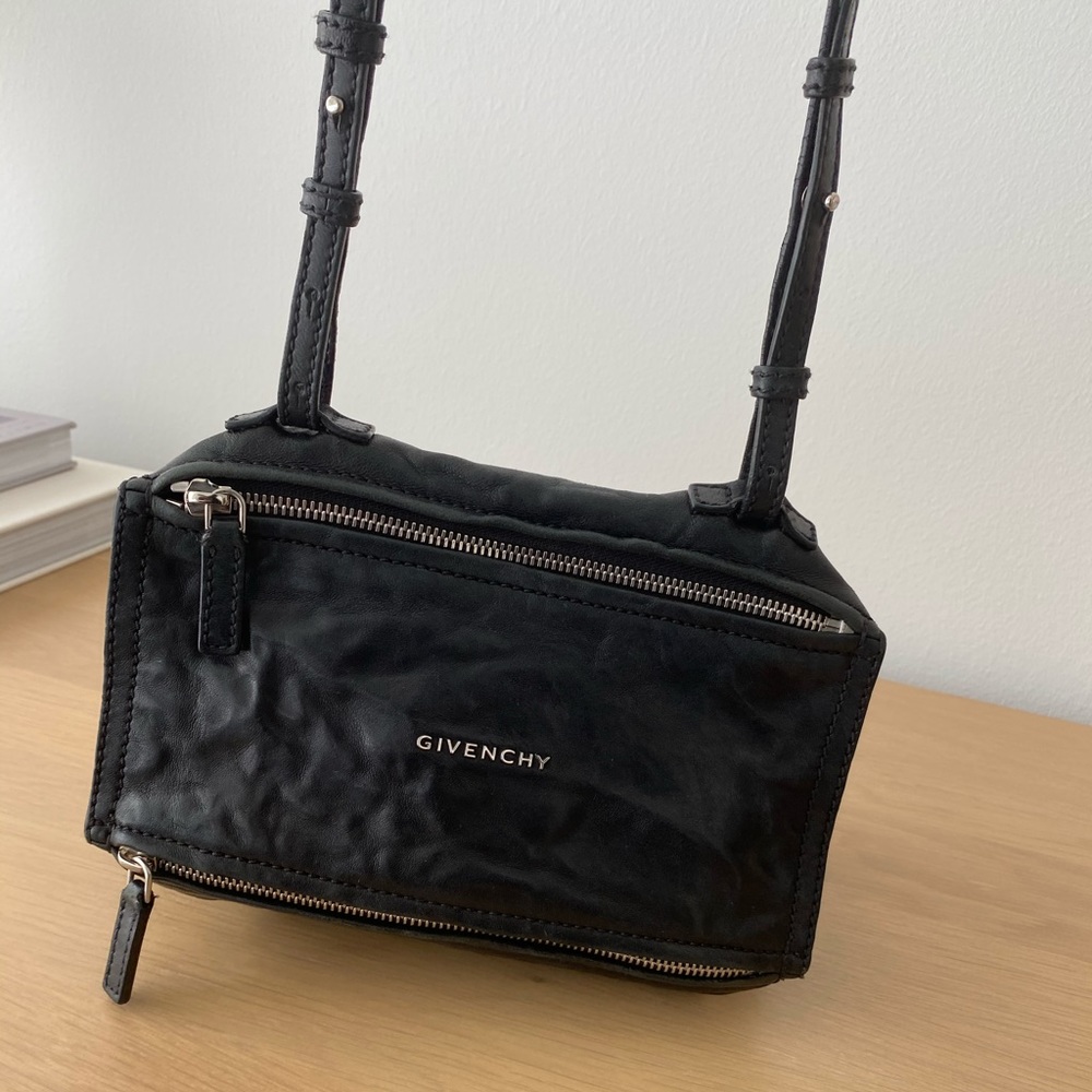Givenchy Mini Pandora Pepe Leather Crossbody Bag